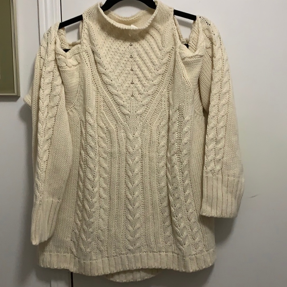 Venus Cold Shoulder Knit Sweater